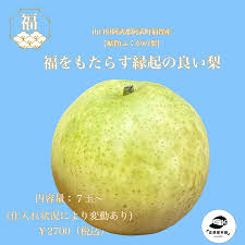 福をもたらす縁起の良い梨 山口県阿武郡阿武町福賀産【福賀(ふく ...